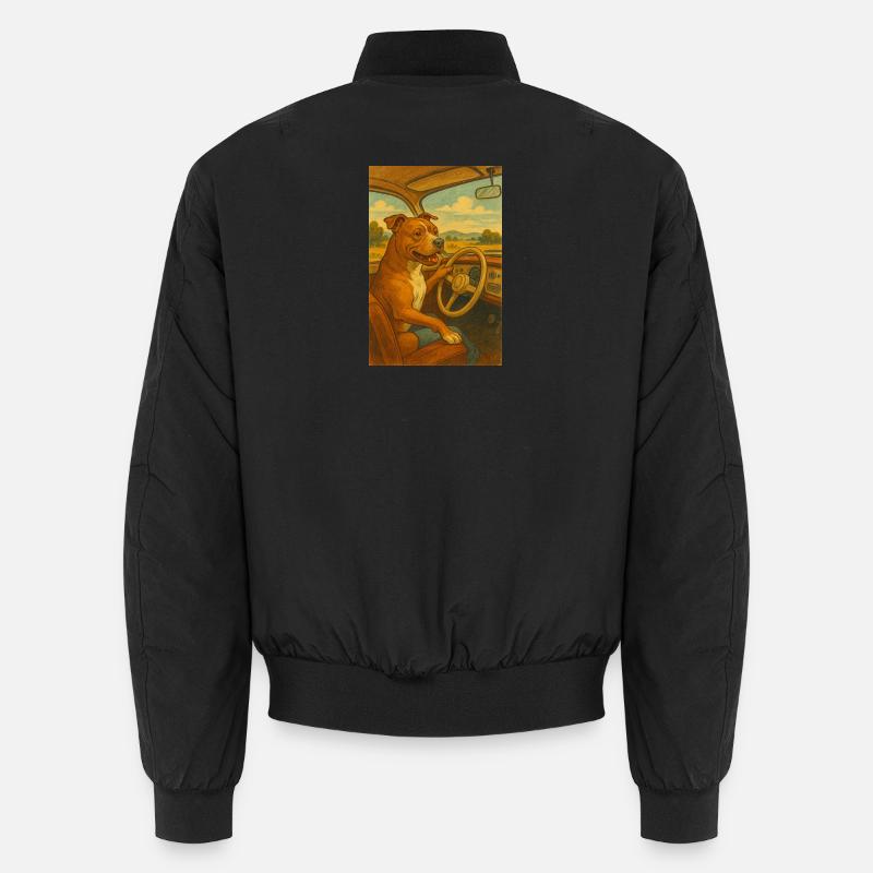 Chien à la Roue Vintage Bomber unisexe