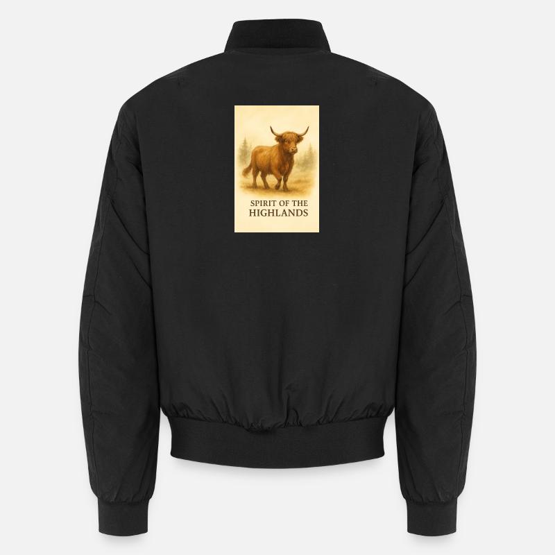 Der Geist der Highlands-Kuh Unisex Bomberjacke