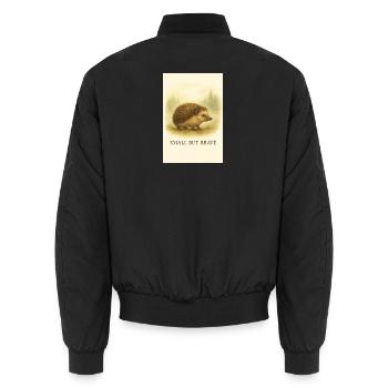 Petit héros de la colonne vertébrale - Bomber unisexe - noir - Dos - AI Model Male 185 light (185cm)
