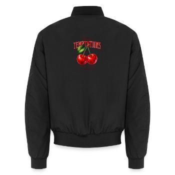 Design de cerises Sweet Temptations - Bomber unisexe - noir - Dos - AI Model Male 185 light (185cm)