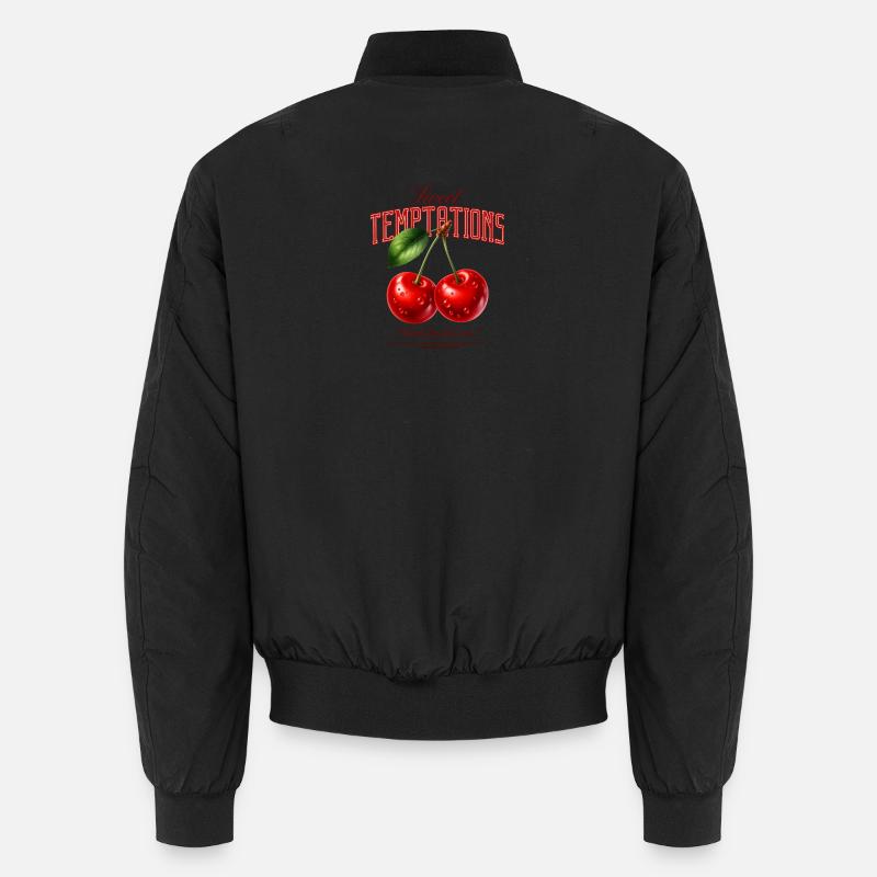 Sweet Temptations Cherries Design Unisex Bomber Jacket