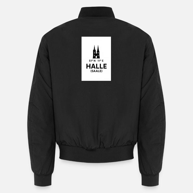 Monument de la silhouette de Halle Saale Bomber unisexe