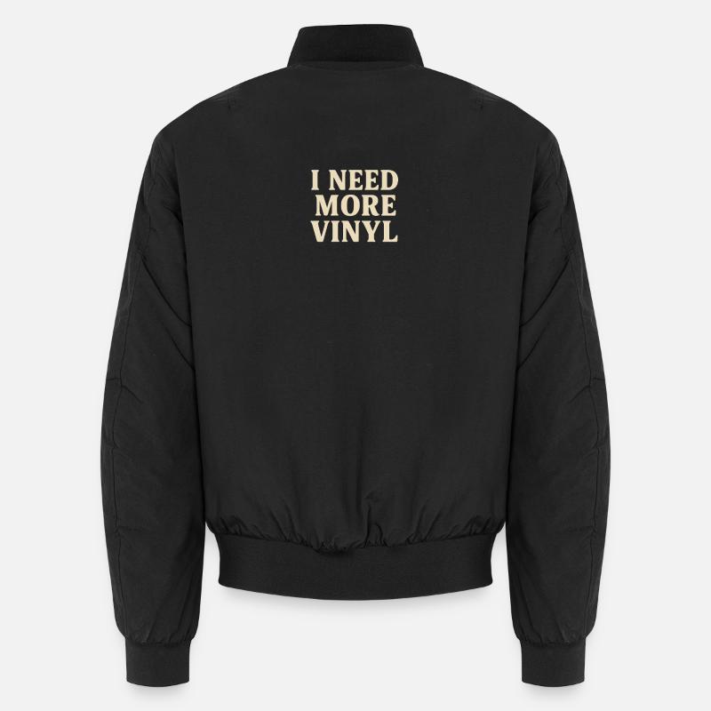 Ich brauche mehr Vinyl Unisex Bomberjacke