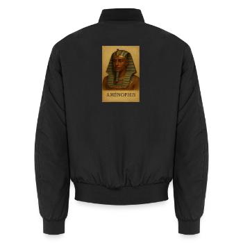 Aménophis Égyptien Héritage - Bomber unisexe - noir - Dos - AI Model Male 185 light (185cm)