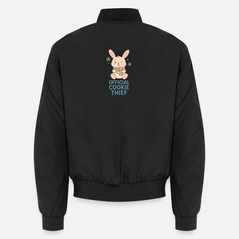 Offizieller Cookie Dieb - Weihnachtshase - Unisex Bomberjacke - Schwarz