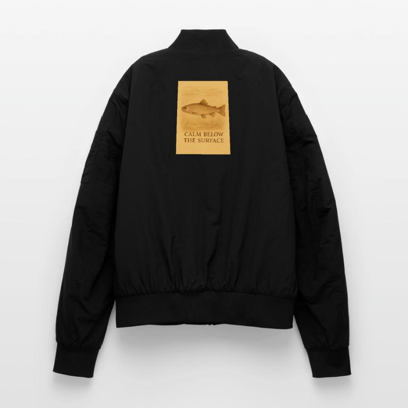 Empreinte de truite calme sous la surface Bomber unisexe