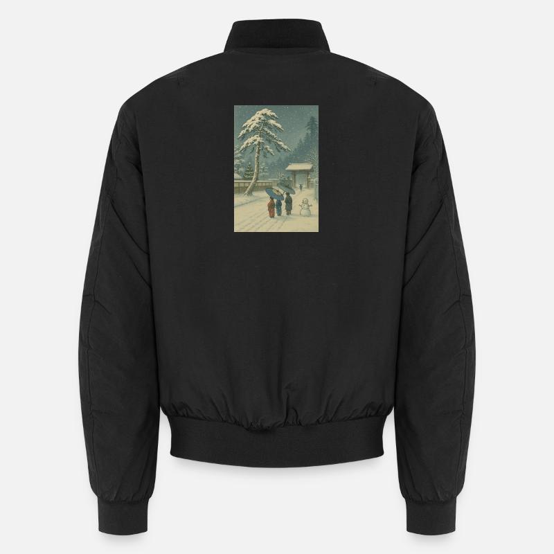 Weihnachtszeit - Unisex Bomberjacke - Schwarz