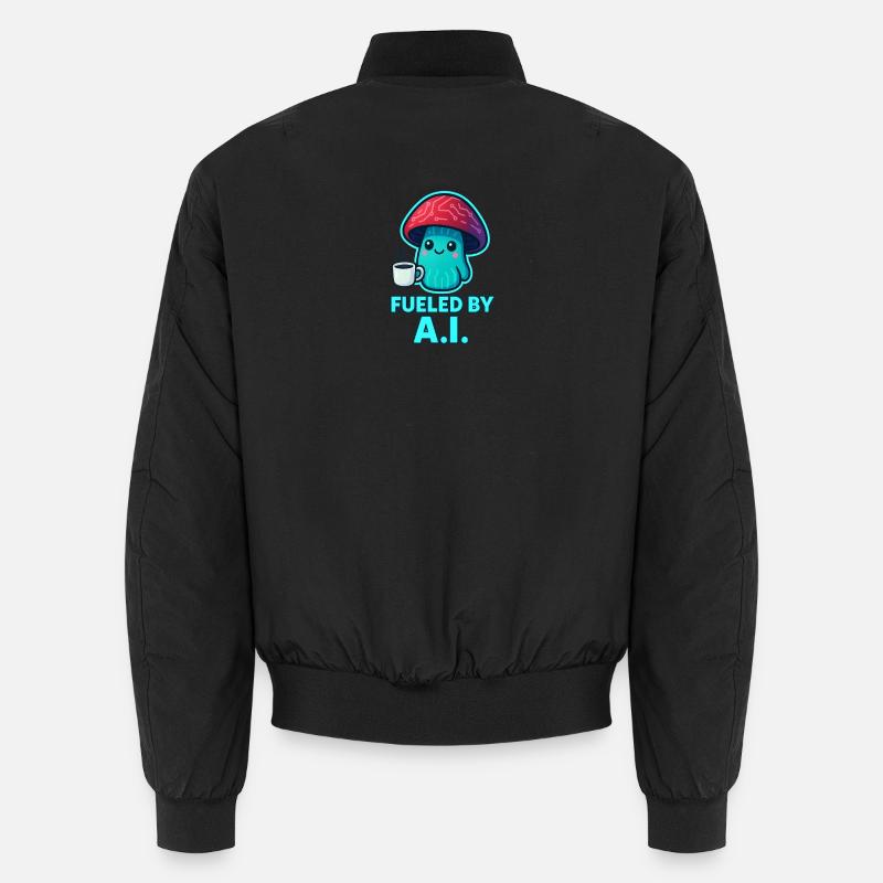 KOWAI Mushroom Coffee Boost - Unisex Bomber Jacket - black