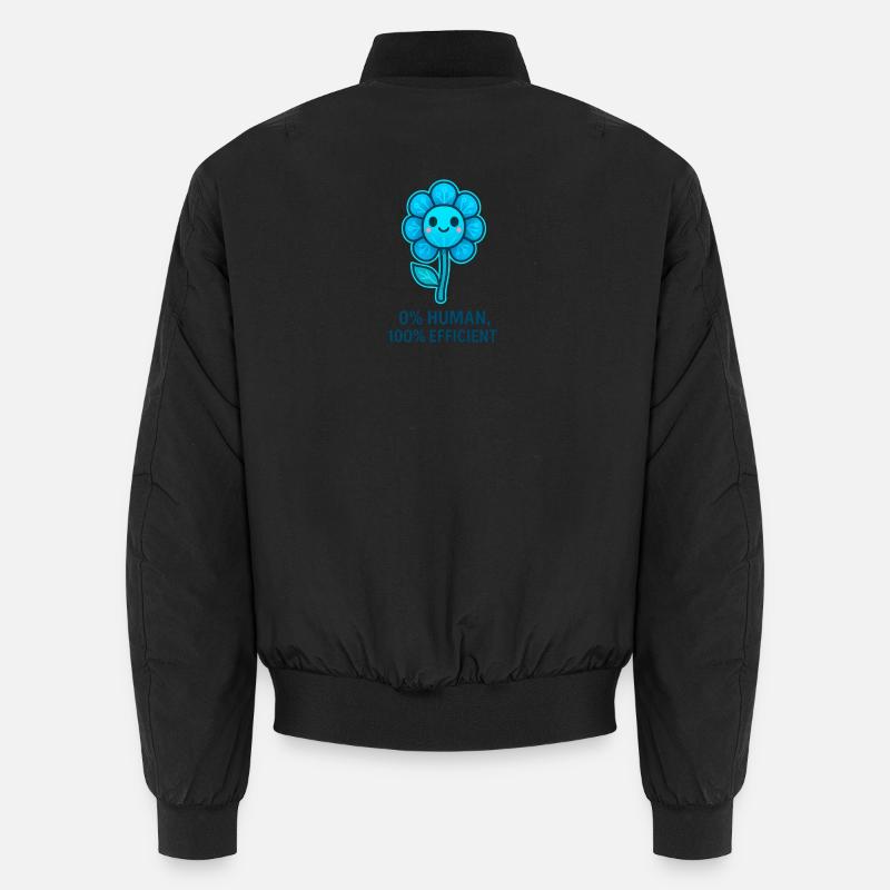 Flower Robot 0% Human Unisex Bomber Jacket