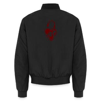 Style Amour en Cœur Rouge - Bomber unisexe - noir - Dos - AI Model Male 185 light (185cm)