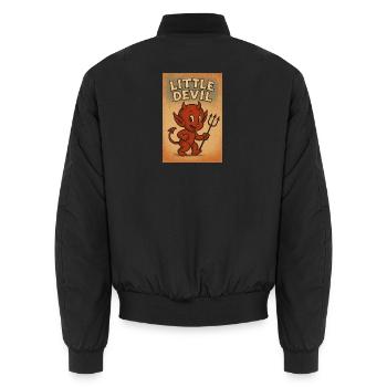 Petit diable - Bomber unisexe - noir - Dos - AI Model Male 185 light (185cm)