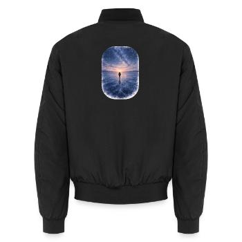 Weiter Norden - Unisex Bomberjacke - Schwarz - Hinten - AI Model Male 185 light (185cm)