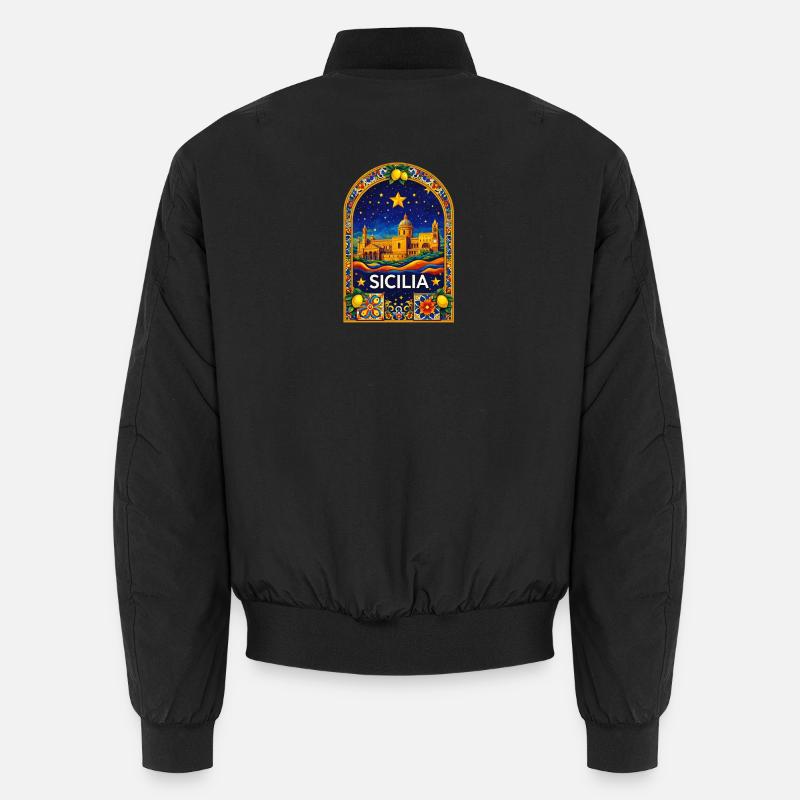 Sicilia palermo - Unisex Bomber Jacket - black