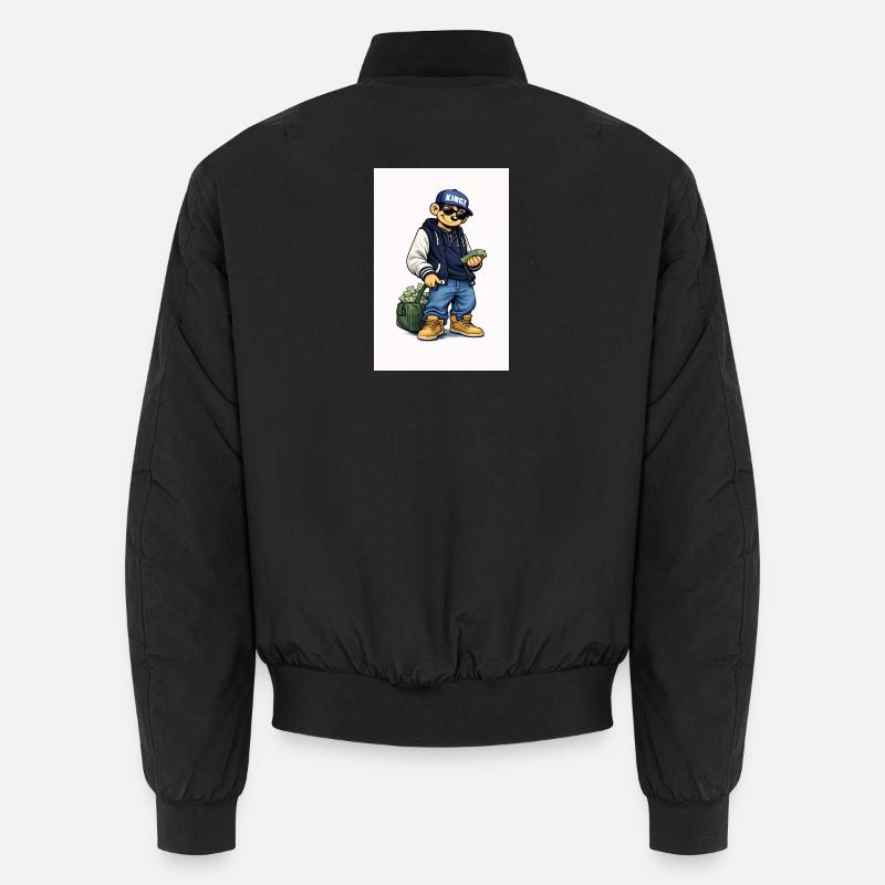 Kingz Monkey Hustler - Unisex Bomberjacke - Schwarz