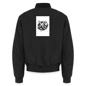 XO - Bomber unisexe - noir - Dos - AI Model Male 185 light (185cm)