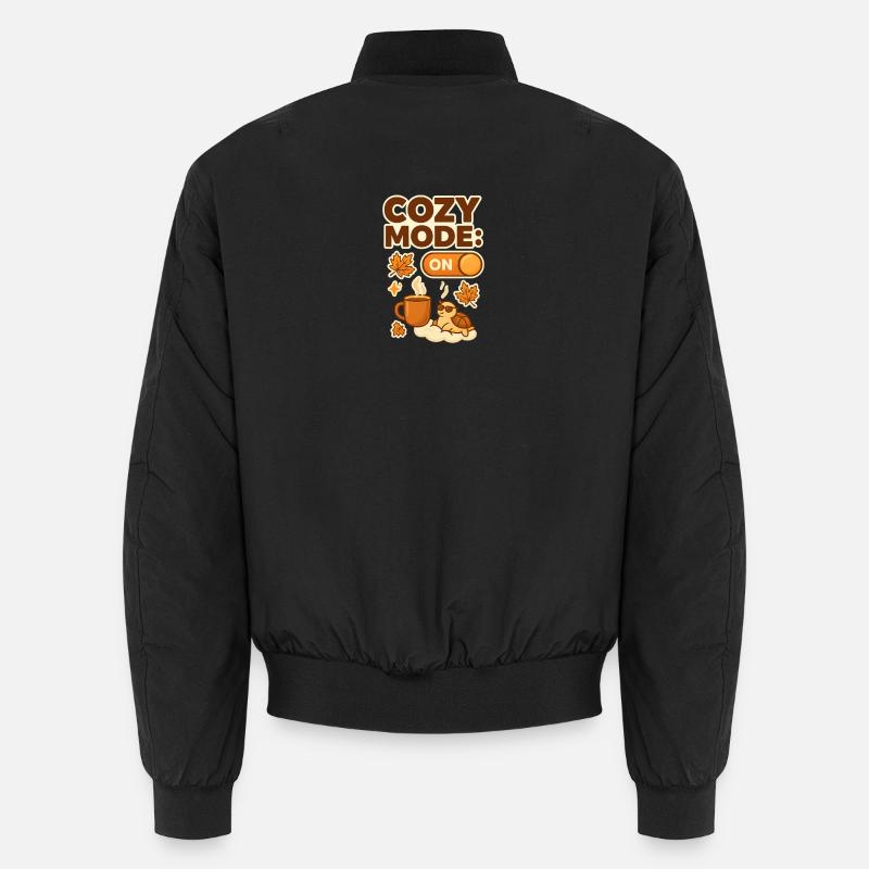 Cozy Mode: Herbsttee Schildkröte Unisex Bomberjacke