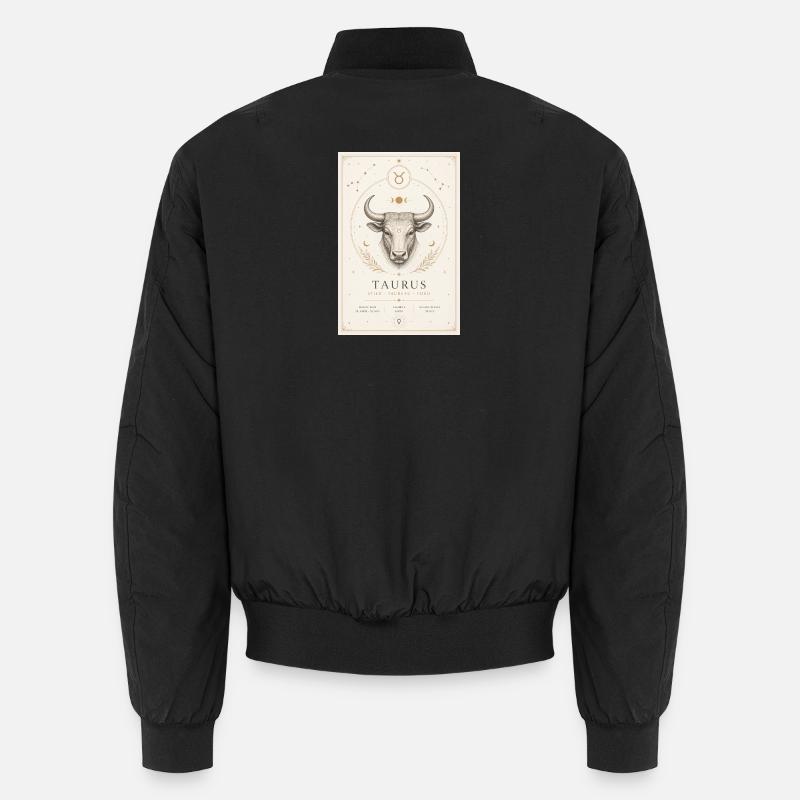 Stier Sternzeichen Kosmos-Illustration Unisex Bomberjacke