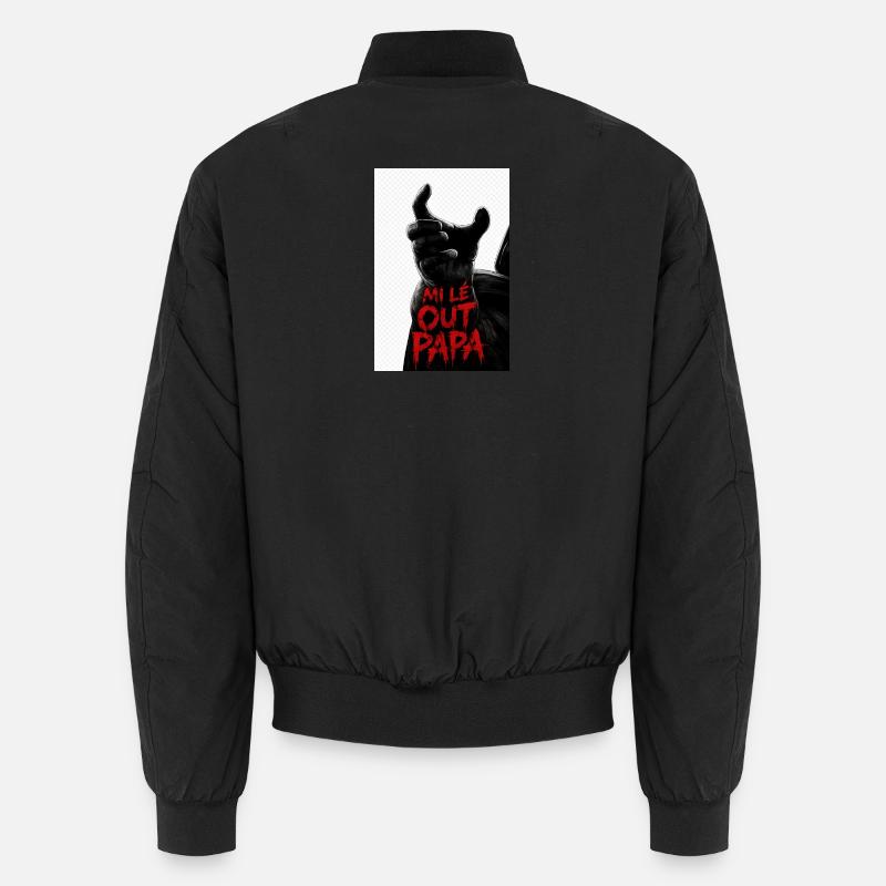 Mi lé out dad 974 - Unisex Bomber Jacket - black