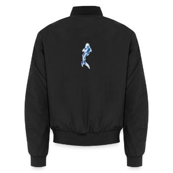 Koi. 5 . IA générée - Bomber unisexe - noir - Dos - AI Model Male 185 light (185cm)