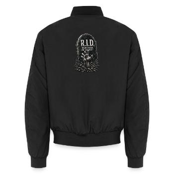 Rentner im Dienst - Unisex Bomberjacke - Schwarz - Hinten - AI Model Male 185 light (185cm)