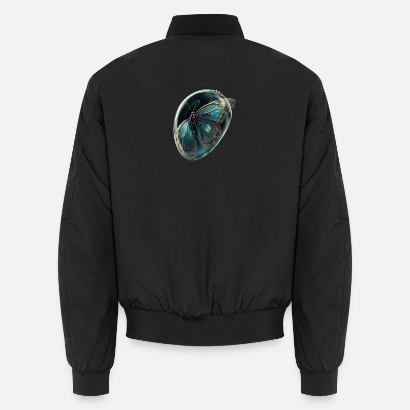 Papillon en Bulle Teal Bomber unisexe