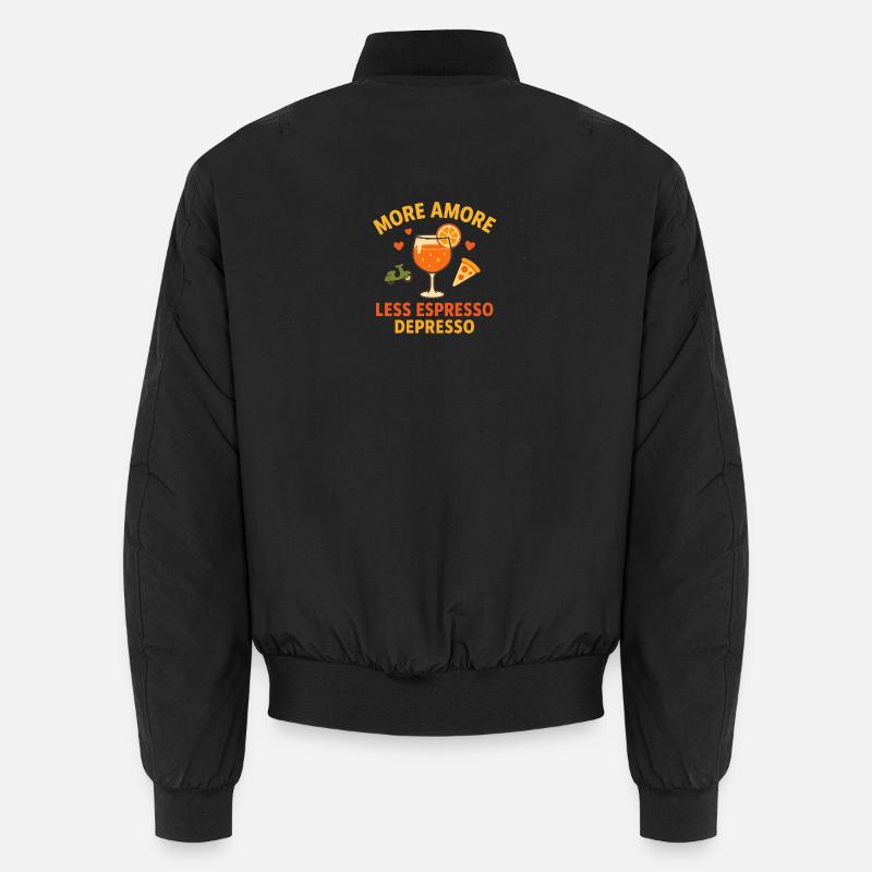 Lebensfreude im Drinks-Design - Unisex Bomberjacke - Schwarz