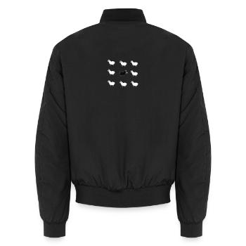 Le mouton noir. - Bomber unisexe - noir - Dos - AI Model Male 185 light (185cm)