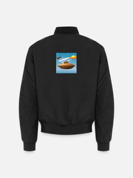 UFO Caps - Unisex Bomber Jacket - black