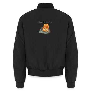 Tamia nap - Unisex Bomber Jacket - black - Back - AI Model Male 185 light (185cm)