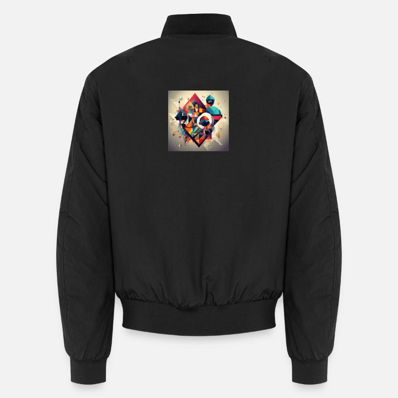 Geometry Type - Unisex Bomber Jacket - black