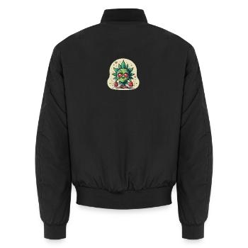Brokkoli Boy - Unisex Bomberjacke - Schwarz - Hinten - AI Model Male 185 light (185cm)