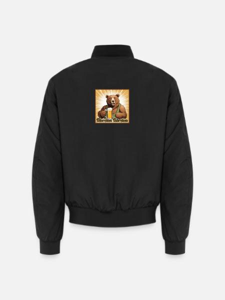 Bierchen Bärchen - Unisex Bomberjacke - Schwarz