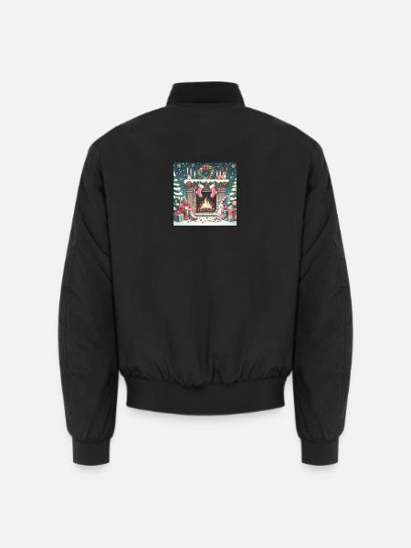 Weihnachts Design 4 - Unisex Bomberjacke - Schwarz