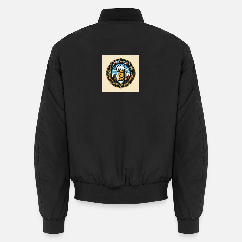 Beer Logo 2 - Unisex Bomber Jacket - black
