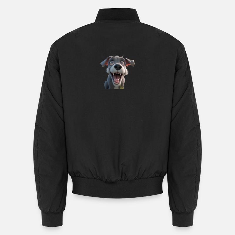 verrückter hund Unisex Bomberjacke
