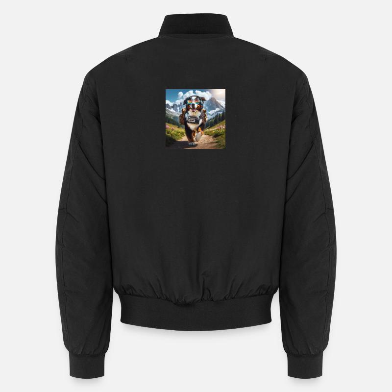 Bernese mountain dog - Unisex Bomber Jacket - black