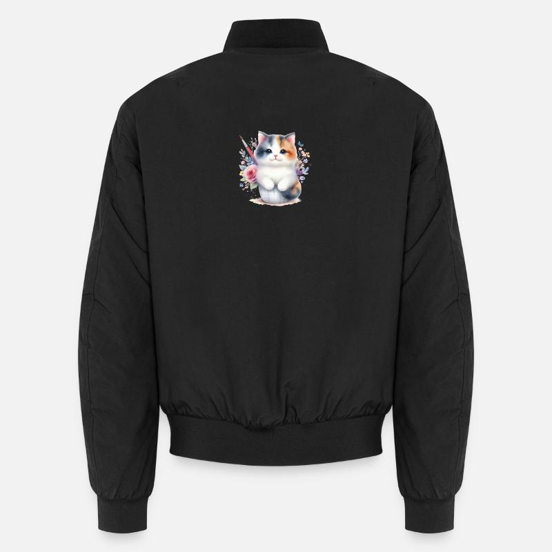 Cute Cat Unisex Bomber Jacket