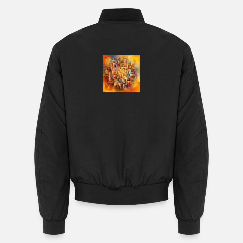 Quadrate 2 - Unisex Bomberjacke - Schwarz
