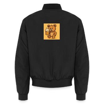 Party sommer design - Unisex Bomberjacke - Schwarz - Hinten - AI Model Male 185 light (185cm)