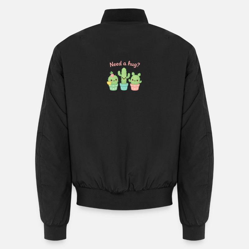 De mignons cactus « Besoin d’un câlin ? » Bomber unisexe