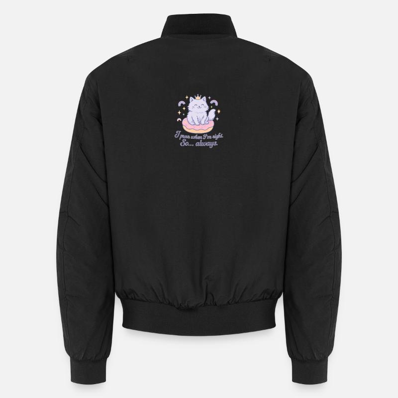Purrende Katzenqueen - I purr when I'm right Unisex Bomber Jacket