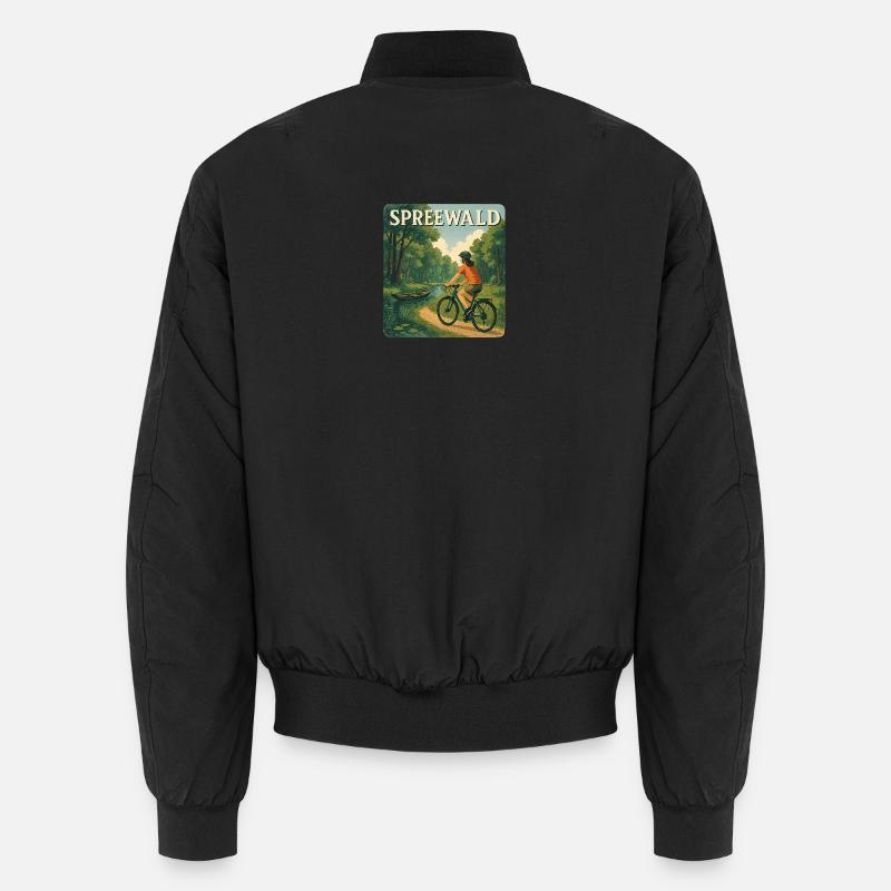 Vintage- Radfahrer Unisex Bomberjacke