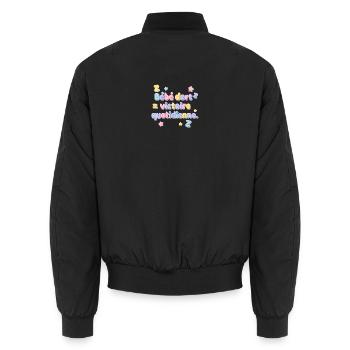 Bébé dort, victoire pour les parents ! - Bomber unisexe - noir - Dos - AI Model Male 185 light (185cm)