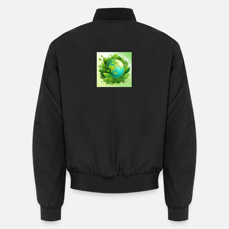 Grüner Planet Unisex Bomberjacke