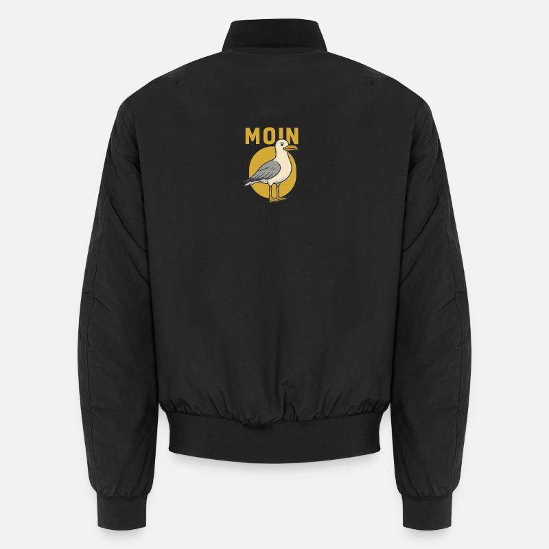 Moin Seagull - Bomber unisexe - noir