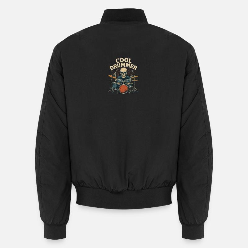 Cool Drummer - Unisex Bomber Jacket - black