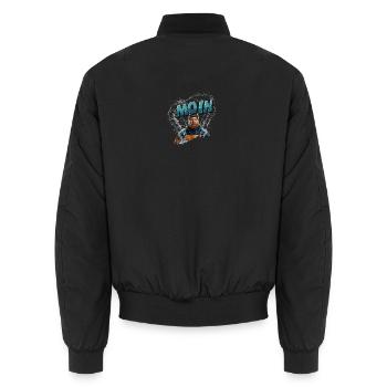 Bonjour marin, - Bomber unisexe - noir - Dos - AI Model Male 185 light (185cm)