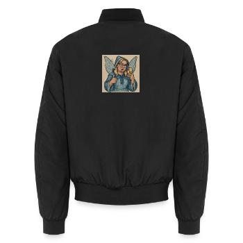 Pato la fée - Bomber unisexe - noir - Dos - AI Model Male 185 light (185cm)