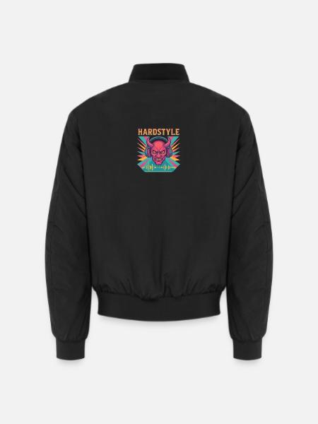 Hardstyle Dämon Design - Unisex Bomberjacke - Schwarz