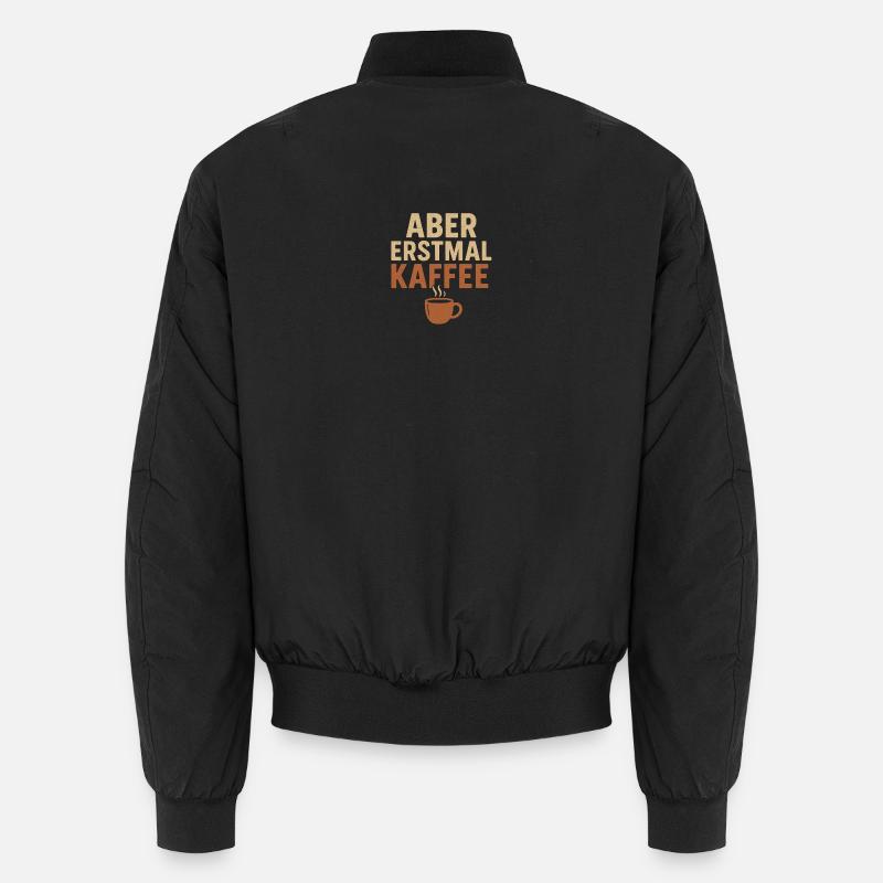 Funny coffee motif for early risers Unisex Bomber Jacket